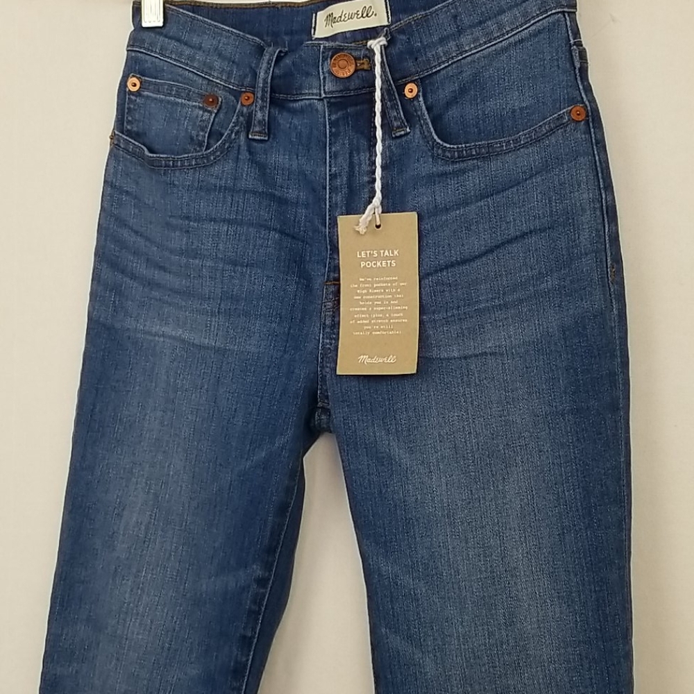 NEW Madewell Cali Demi Boot Back Seam Jeans Sz 24 - Picture 4 of 14